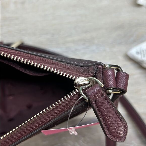 1493 NWT Kate Spade burgundy glitter crossbody - Picture 11 of 12